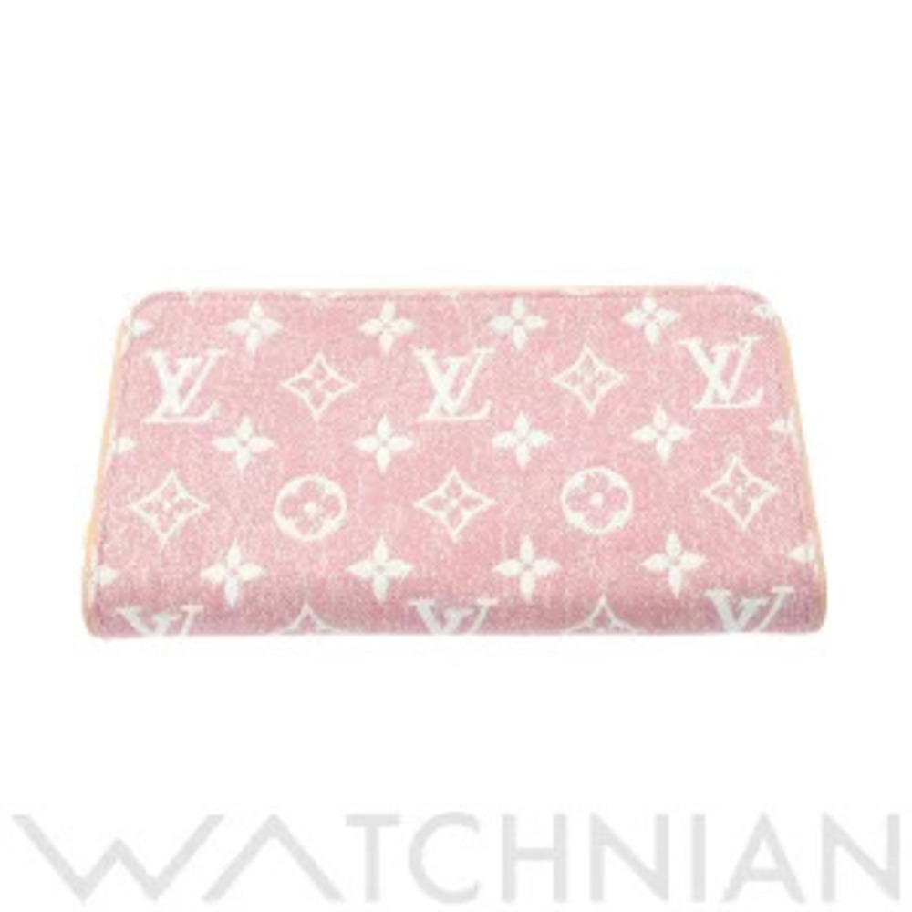 Louis Vuitton Monogram Denim Zippy Wallet Pink Long